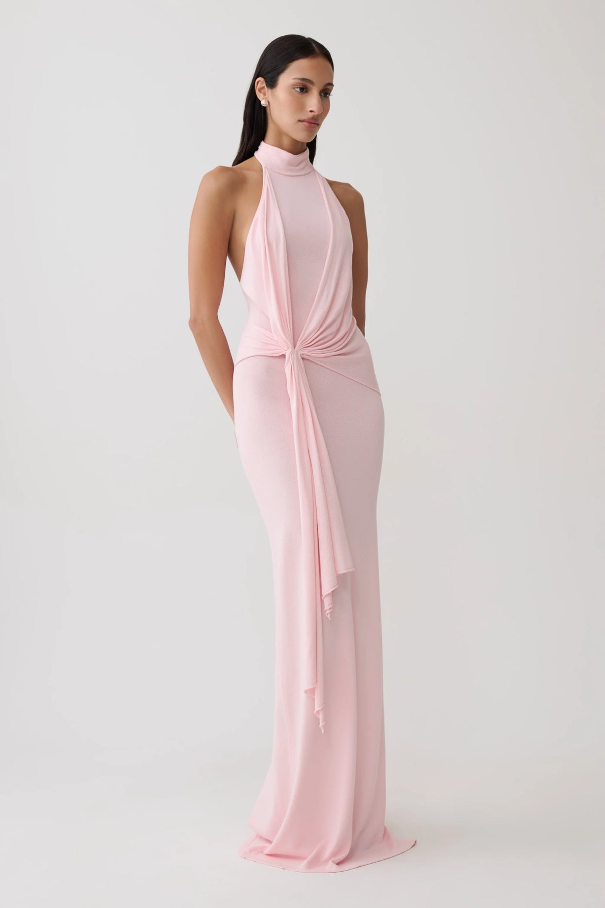 Halter Knit Maxi Dress