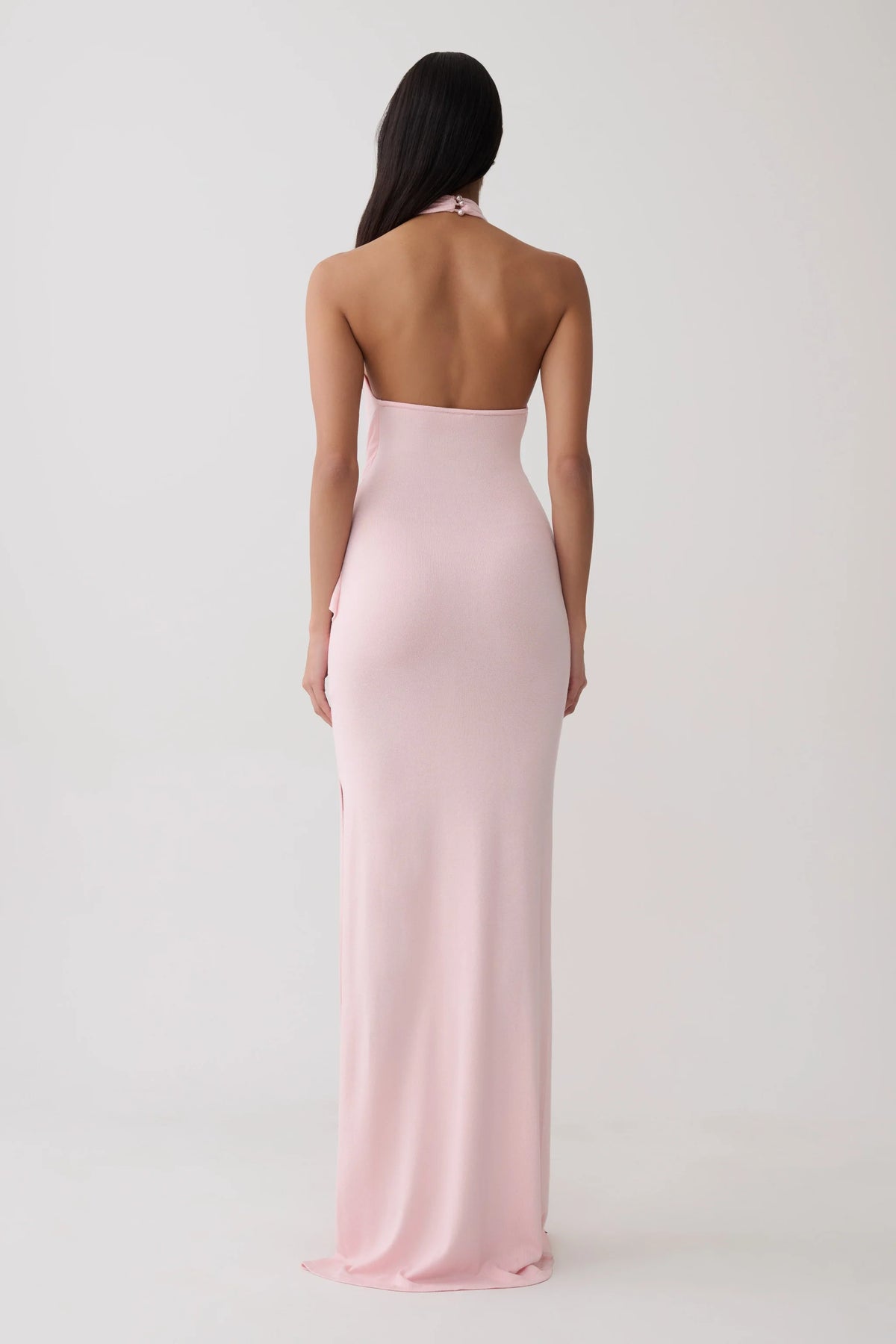 Halter Knit Maxi Dress