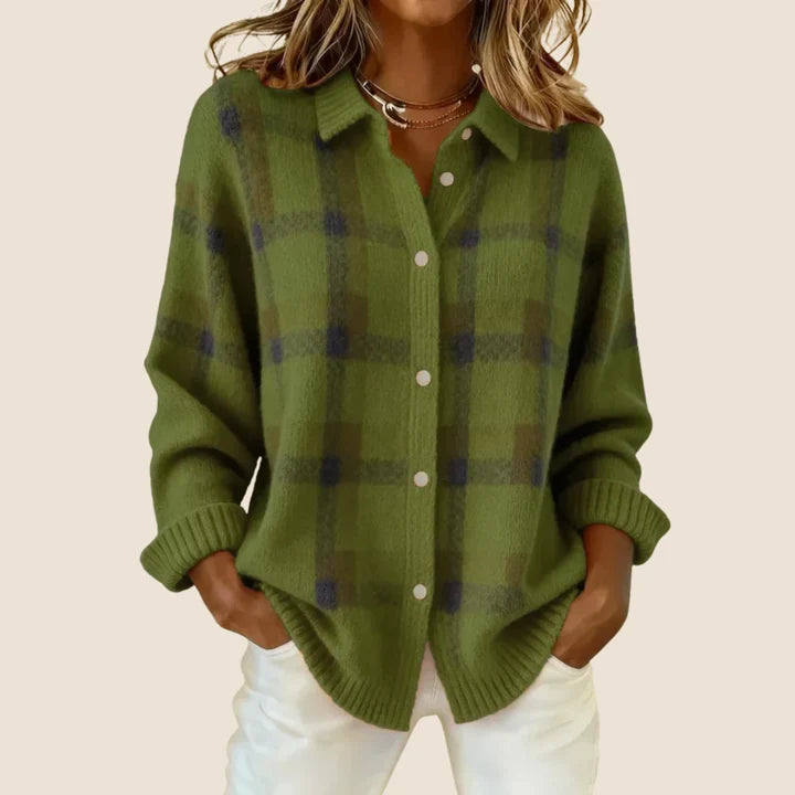 Lumi – Checked cardigan