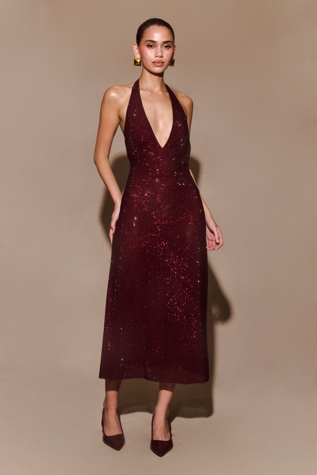 Halter Midi Dress