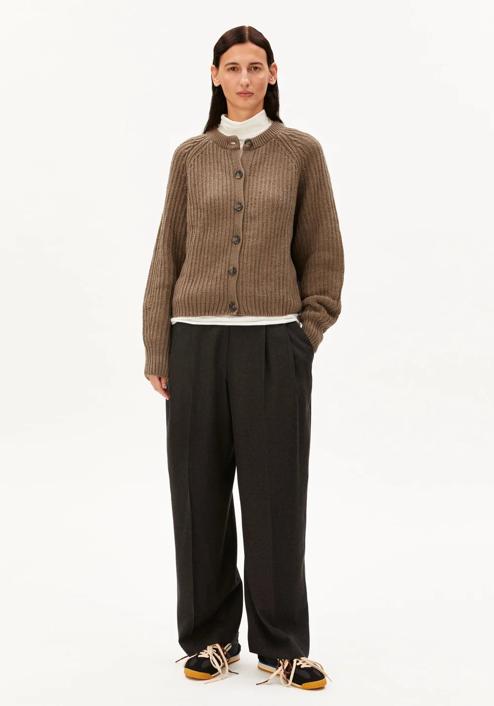 RIB KNIT CARDIGAN