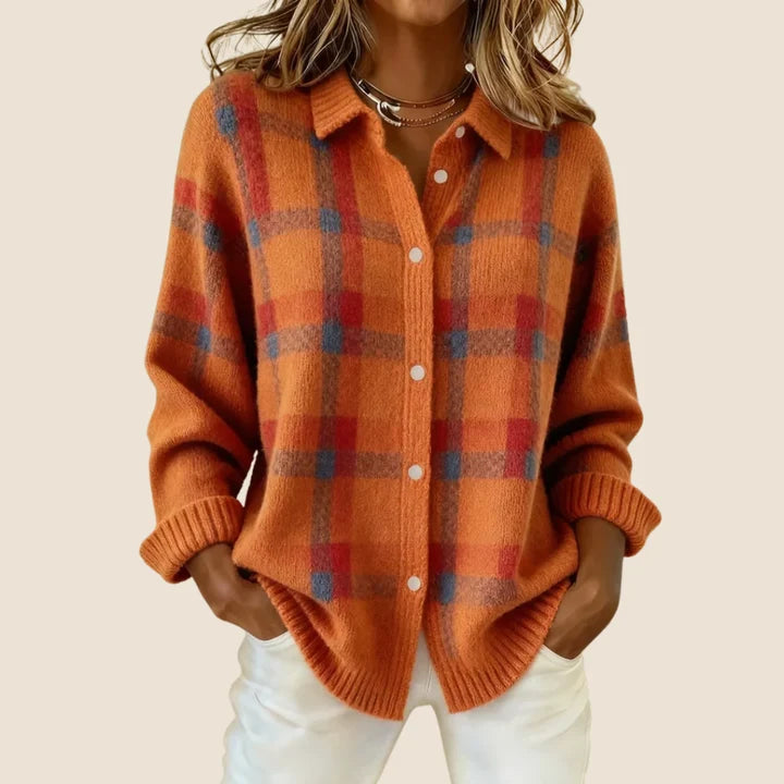 Lumi – Checked cardigan