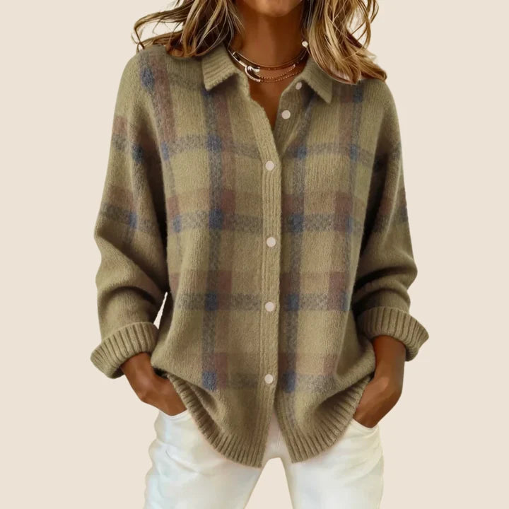 Lumi – Checked cardigan