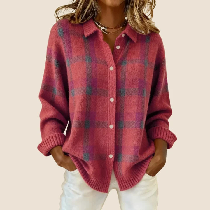 Lumi – Checked cardigan