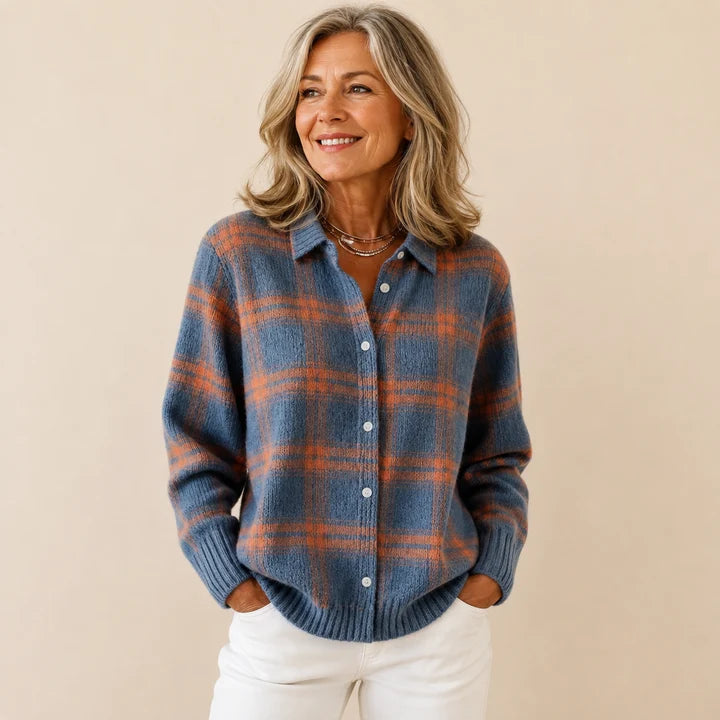 Lumi – Checked cardigan