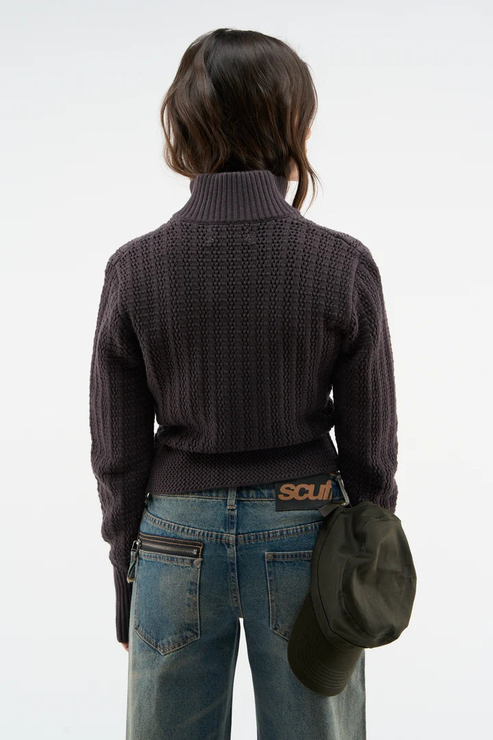 Stormy Brown Zipper