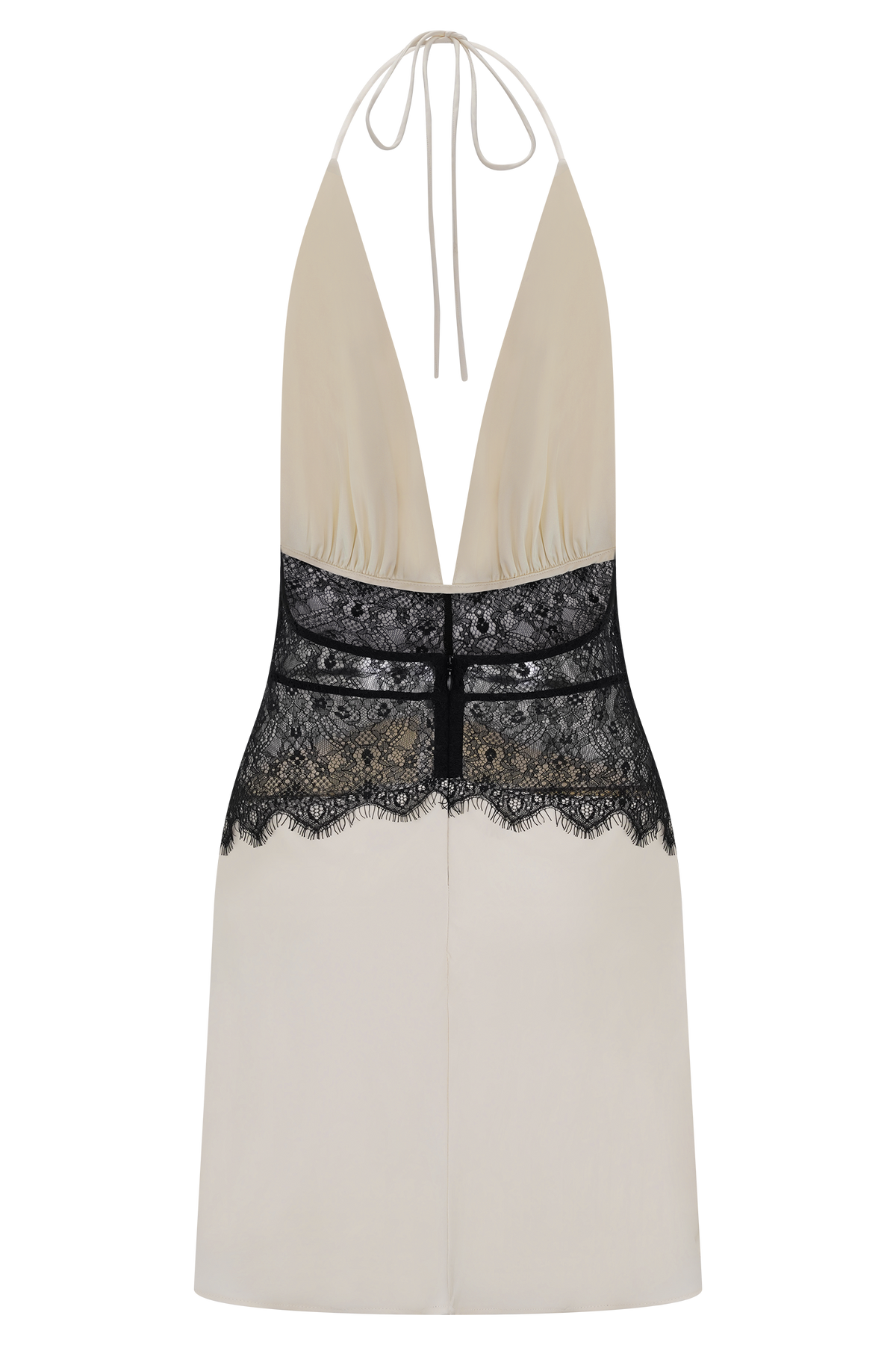 Dinah Lace And Satin Mini Dress