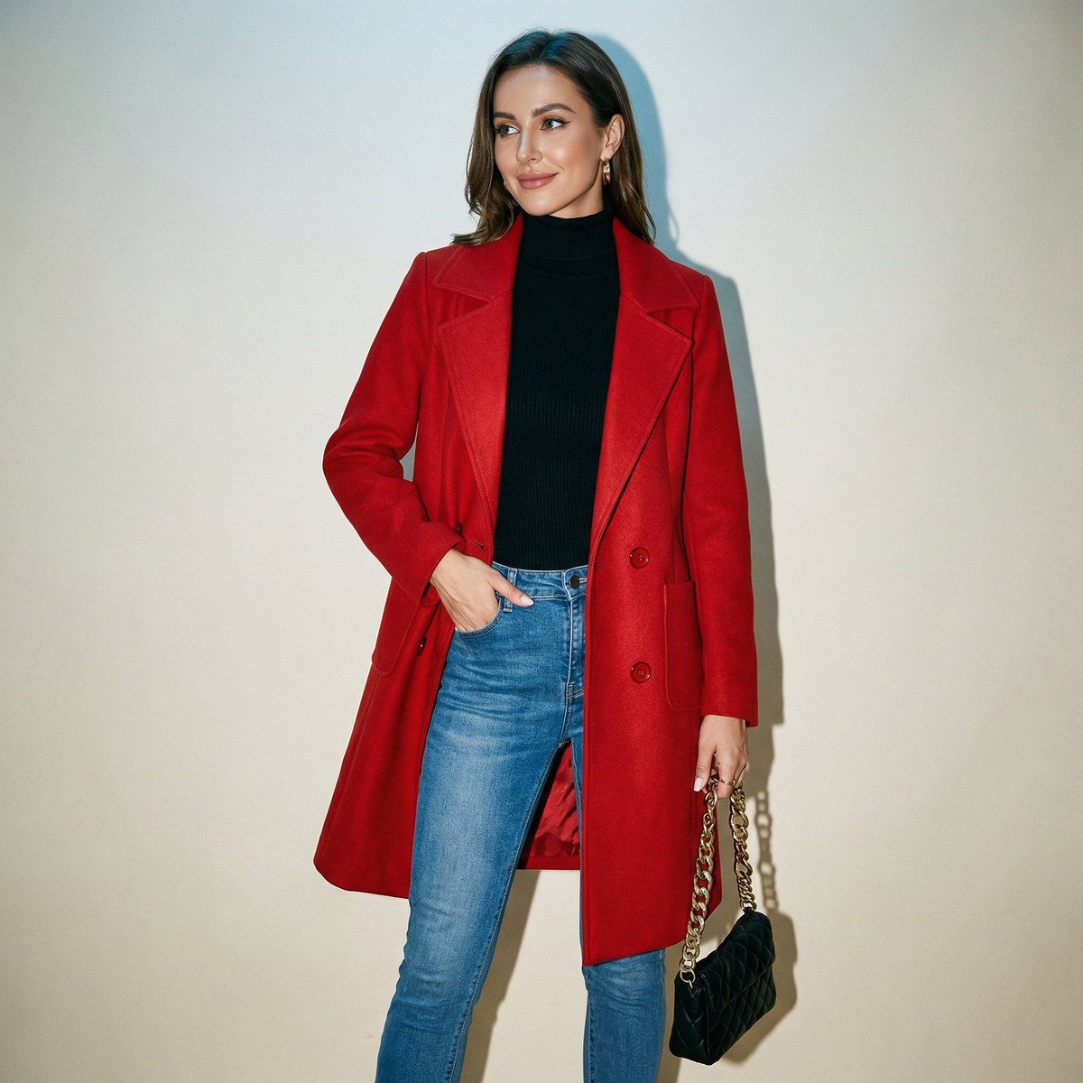 Evelyn Mid-Length Coat
