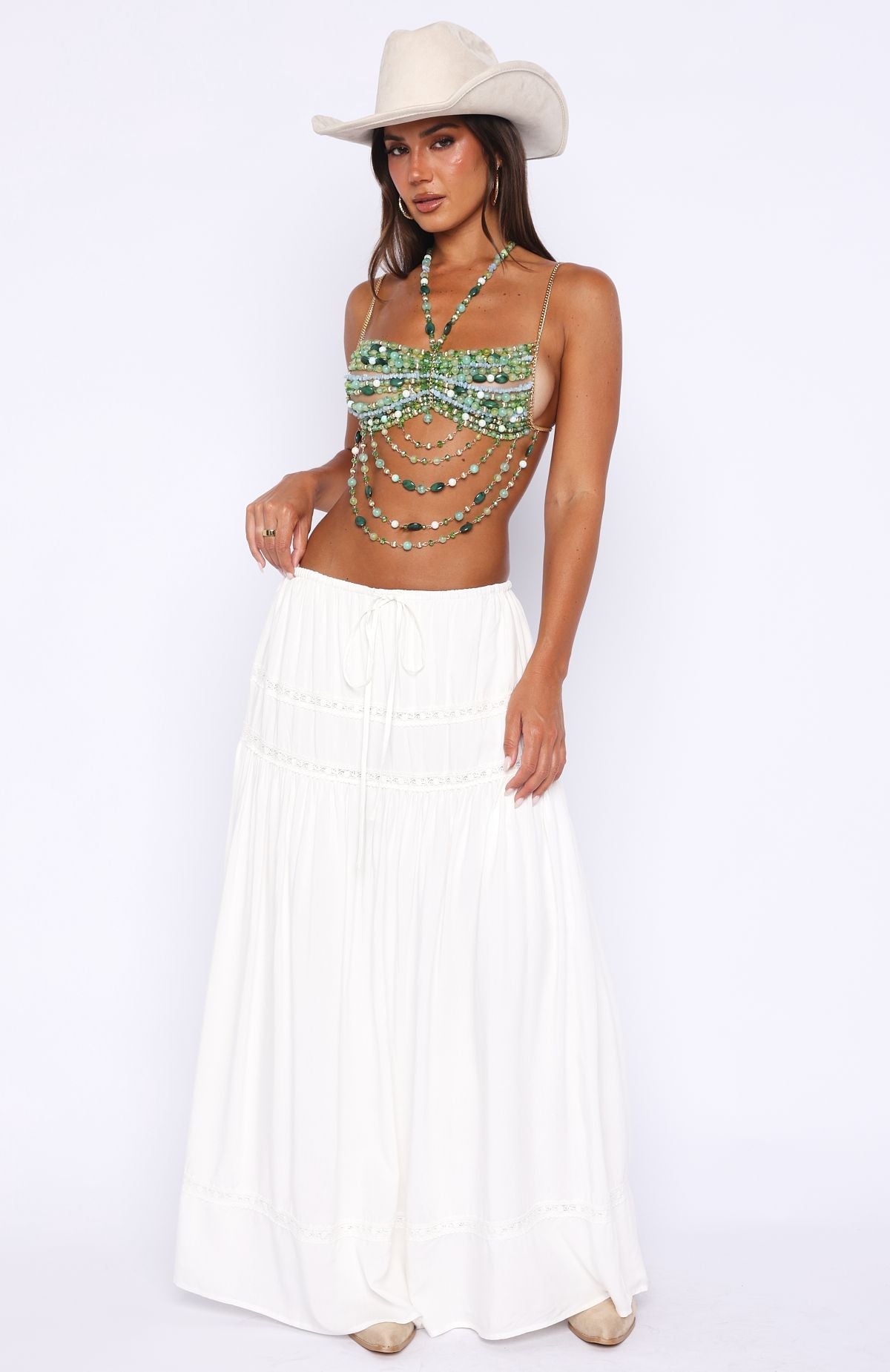 Olympe Beaded Top