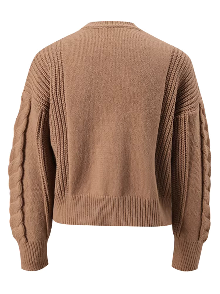 Wool button-up cardigan