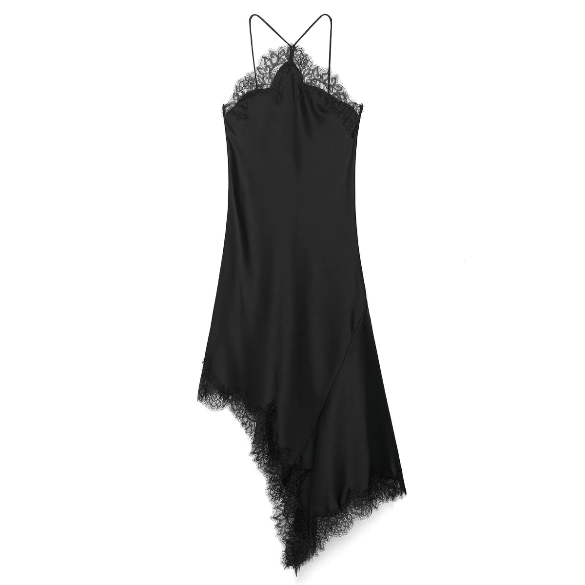 Lace Halter Midi Dress