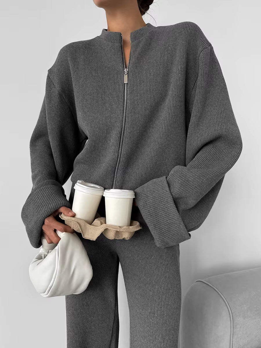 RIBBED KNIT SET