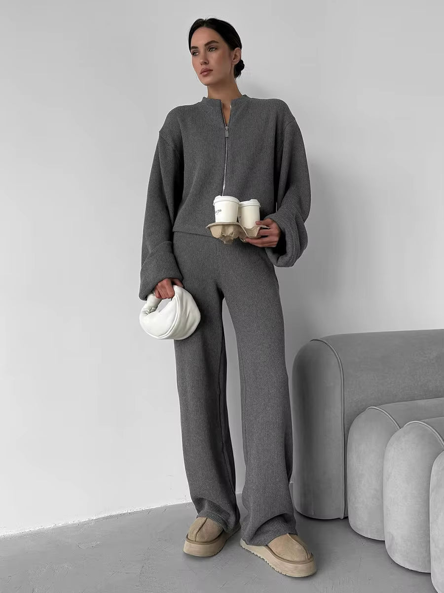 RIBBED KNIT SET