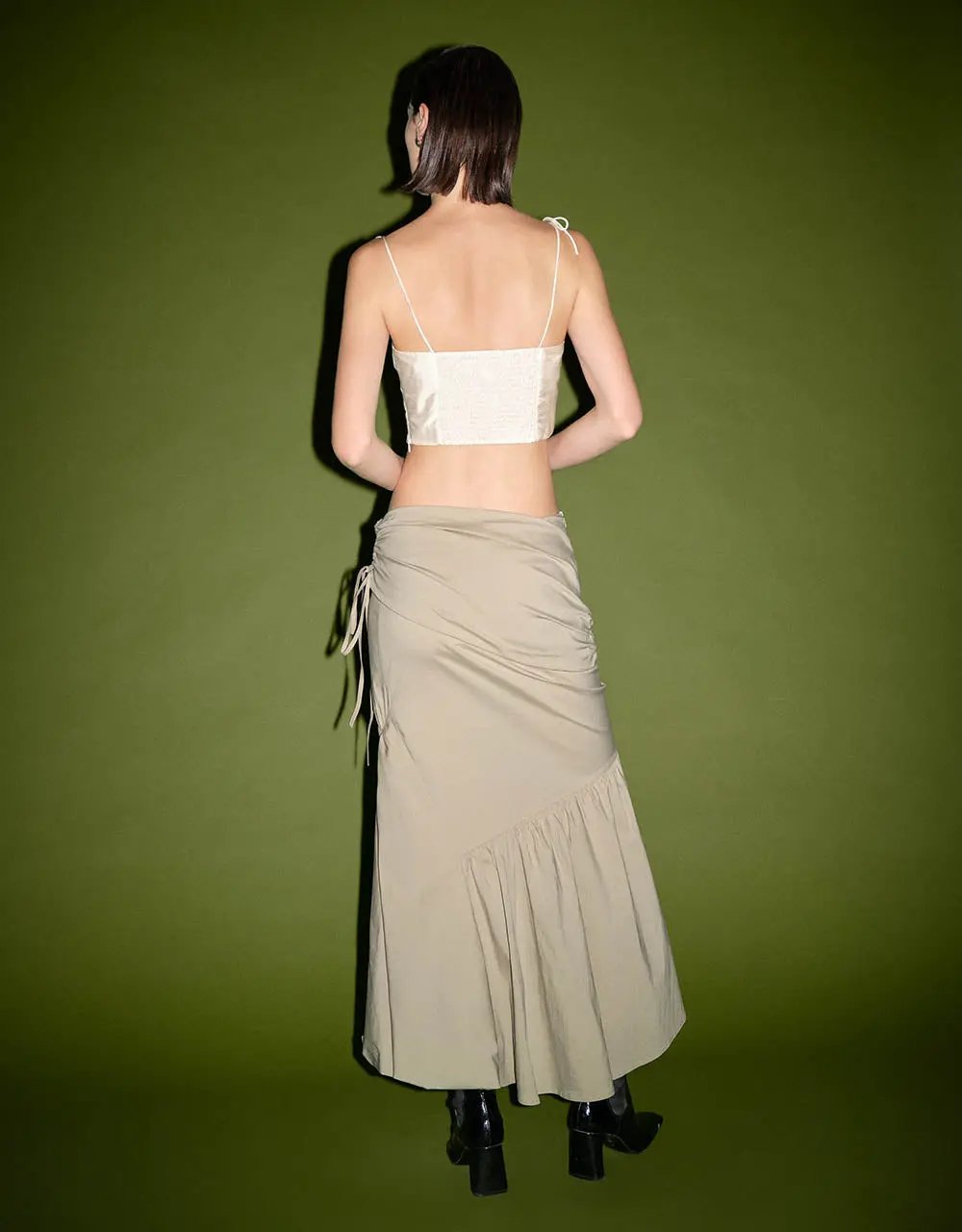 Ruched maxi dress