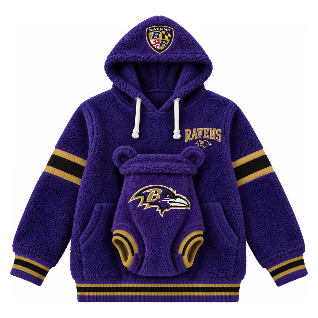 Hoodie team designs + baby outfit