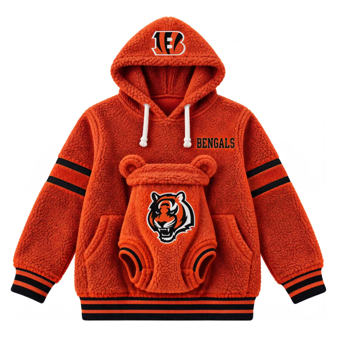 Hoodie team designs + baby outfit