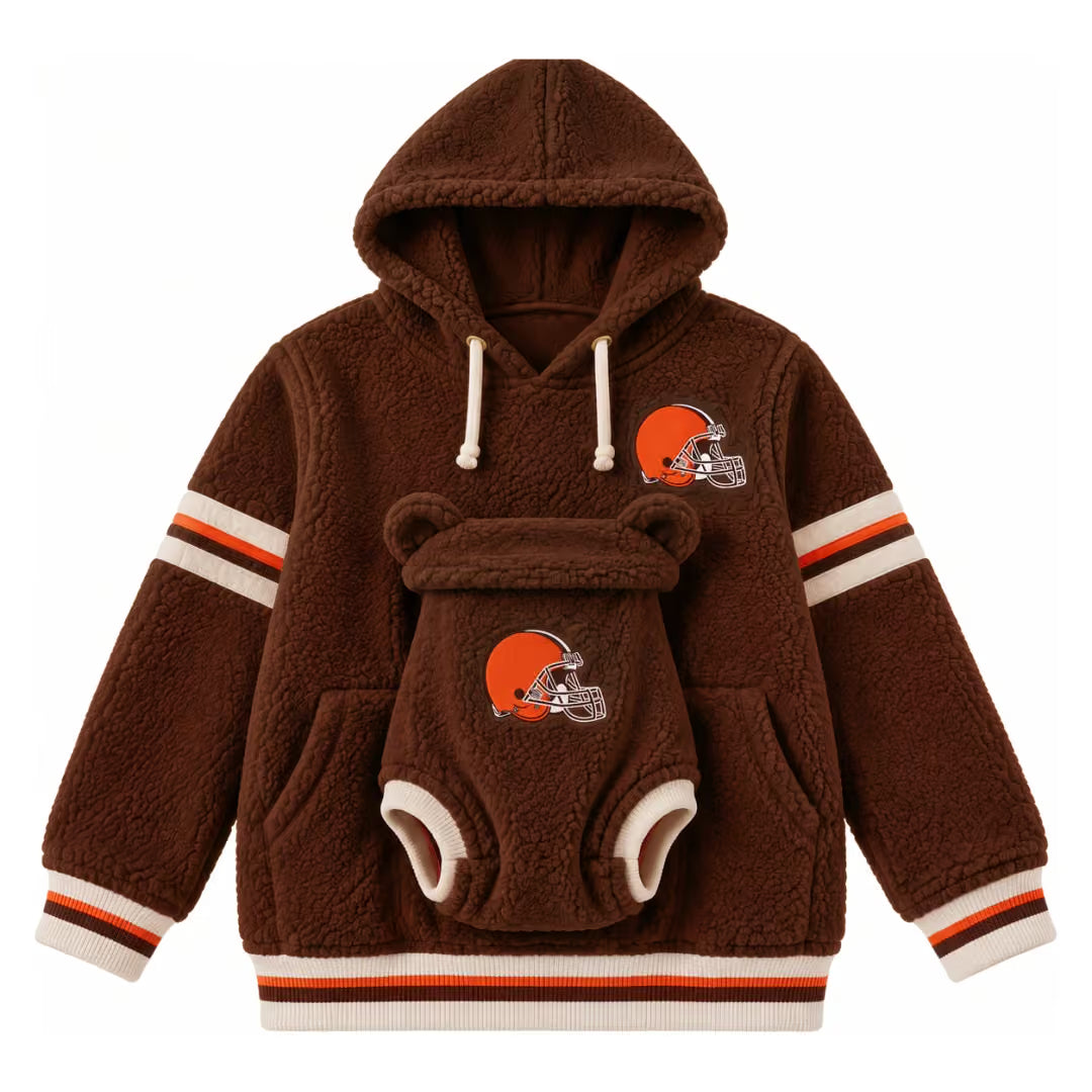 Hoodie team designs + baby outfit