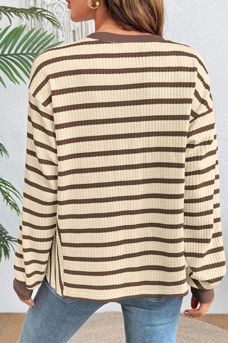 Cuff Casual Pullover Sweatshirt