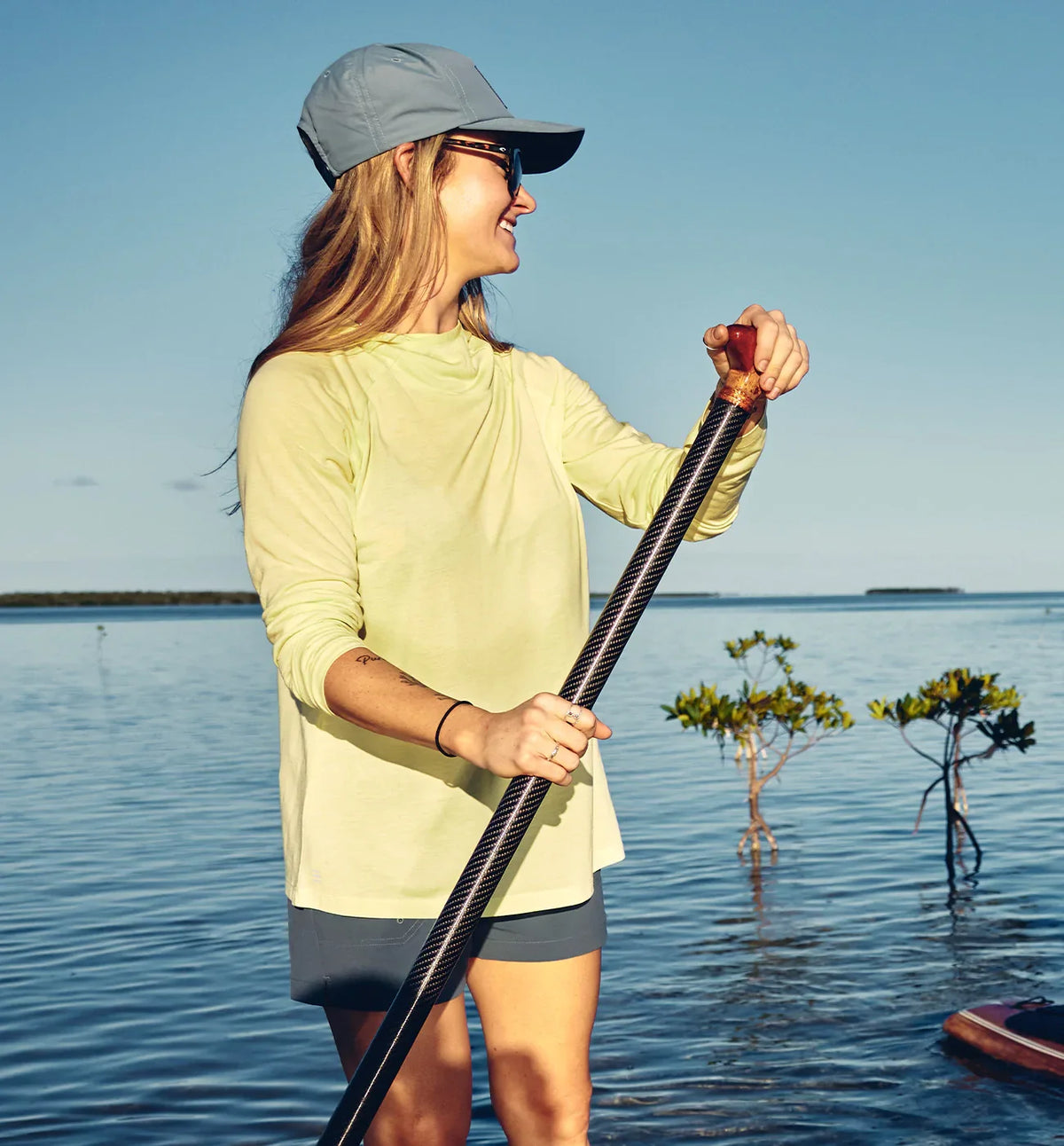 Women's Bamboo Lightweight Hoodie II - Clear Sky