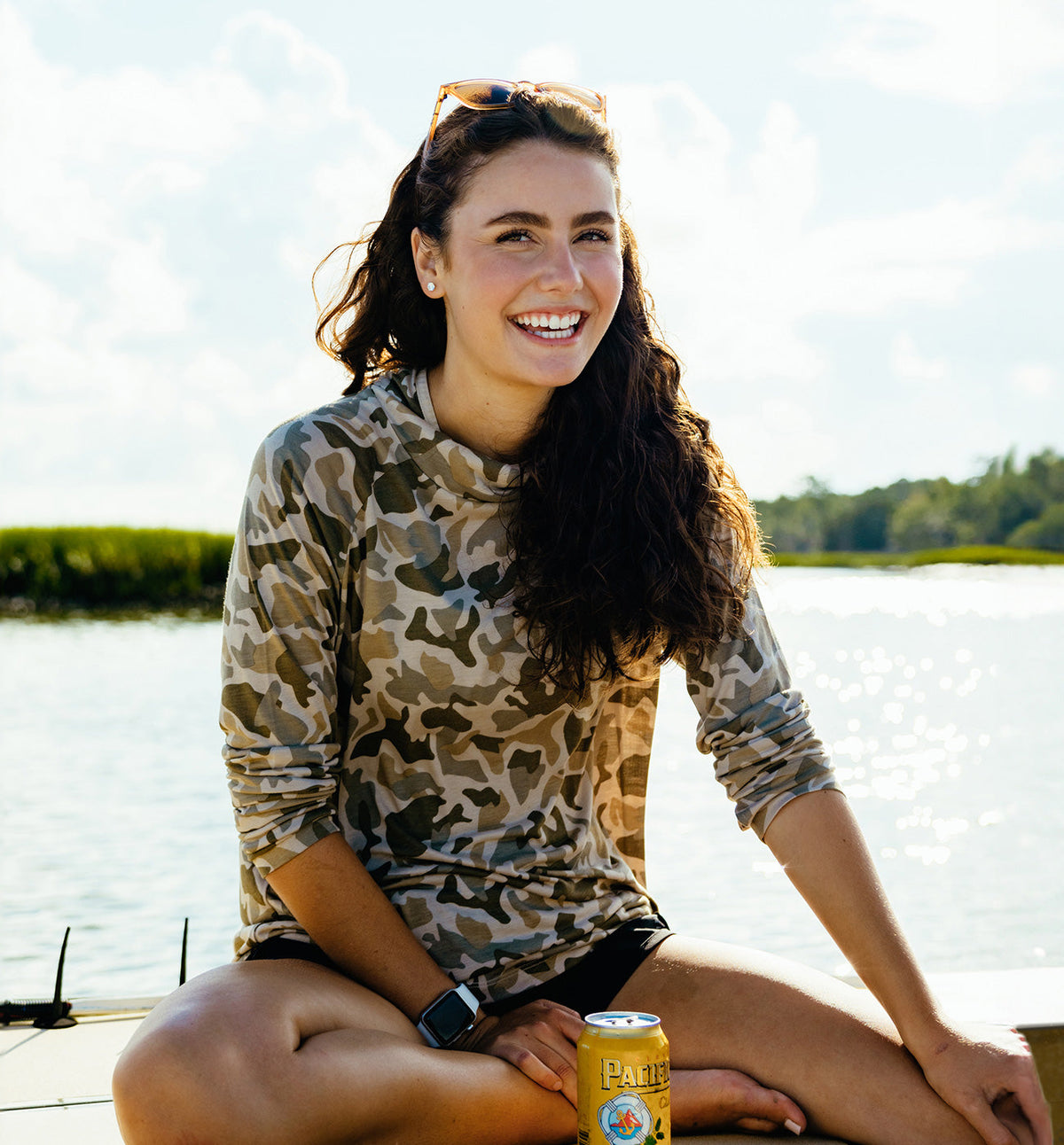 Women's Bamboo Lightweight Hoodie II - Clear Sky