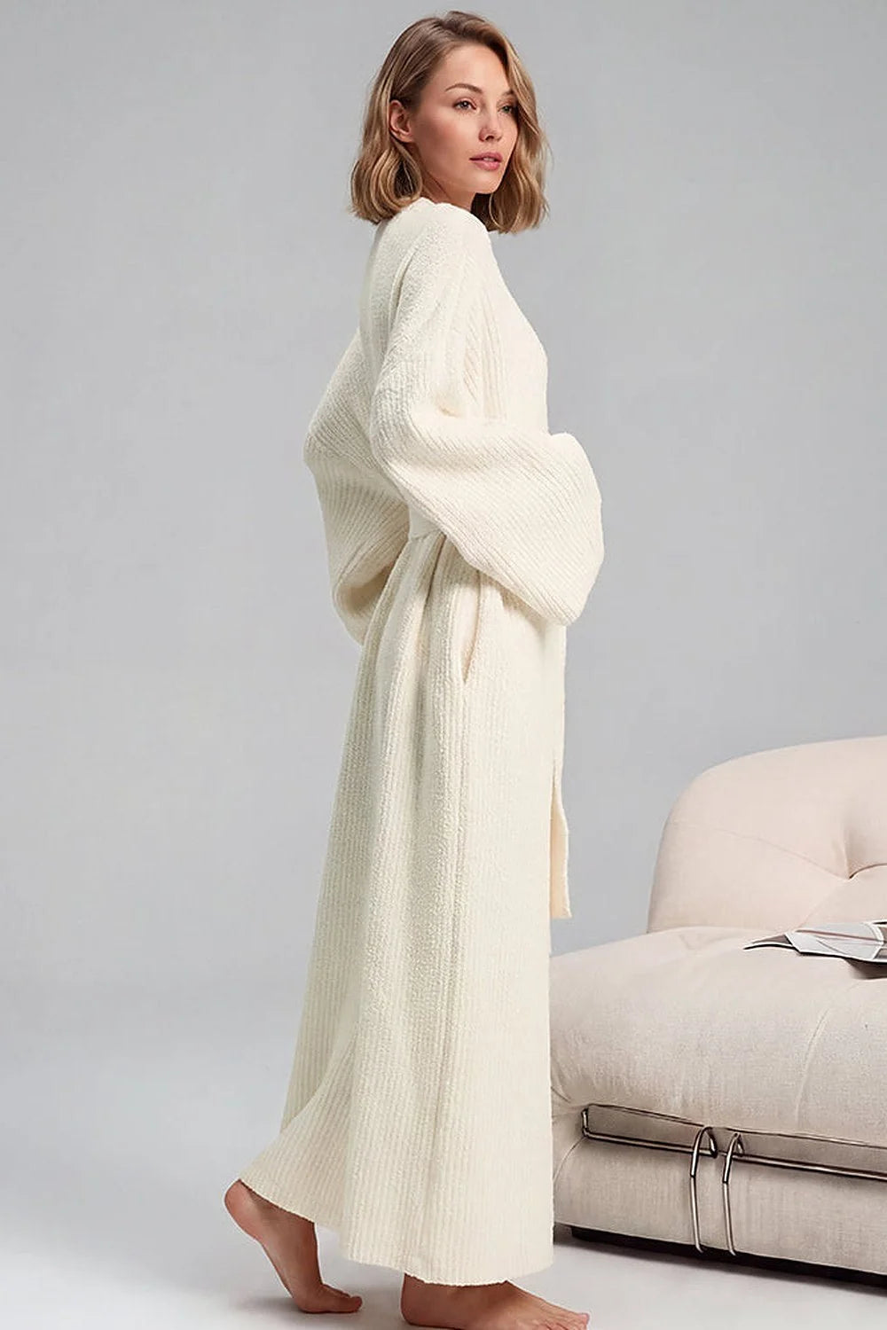Plush Robe with Pockets