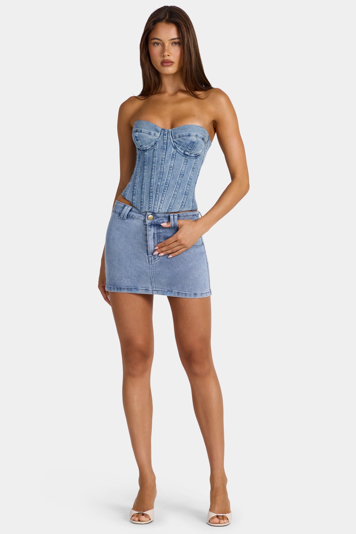 Juno Denim Mini Skirt