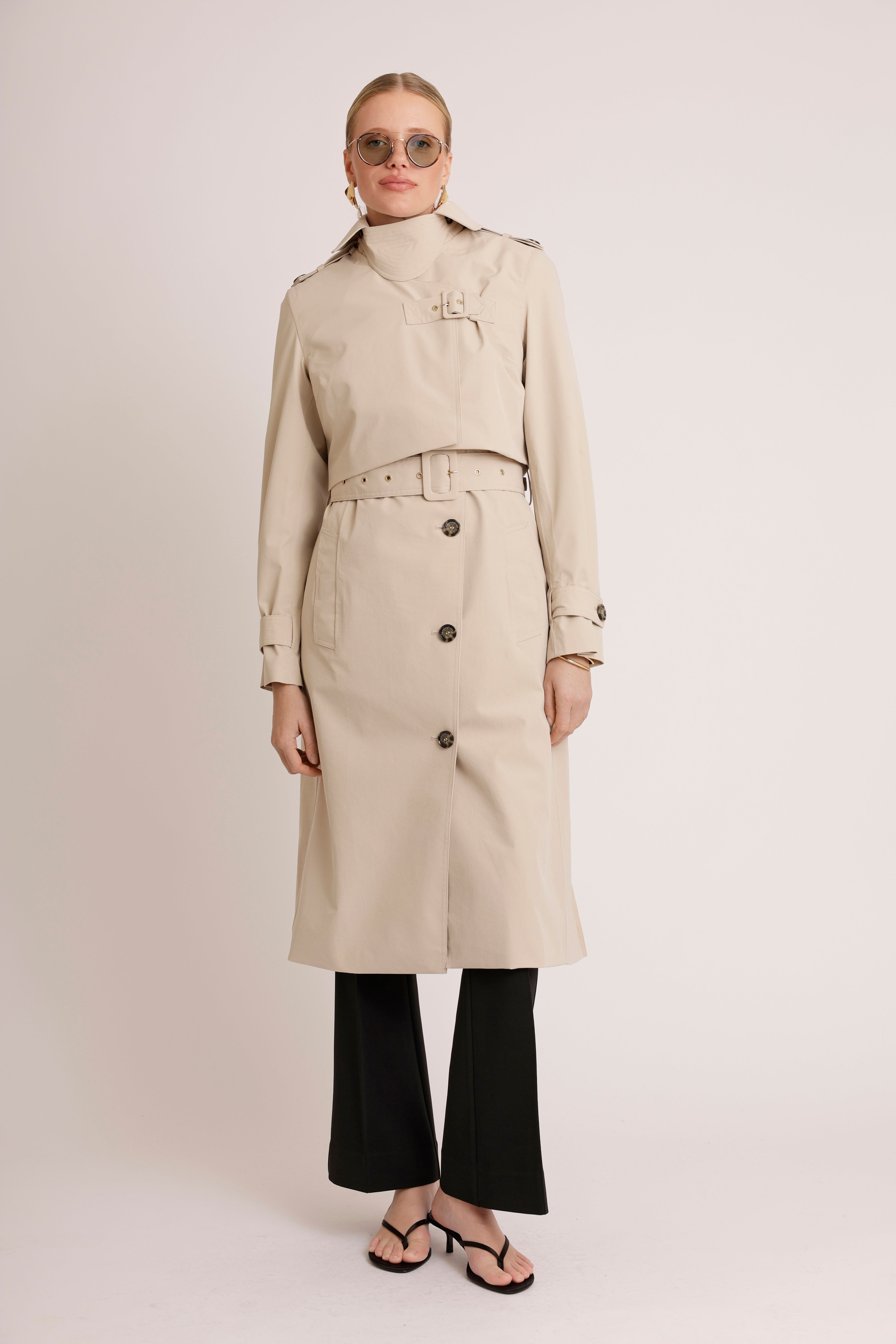 3-in-1 Trench Dress | Cream