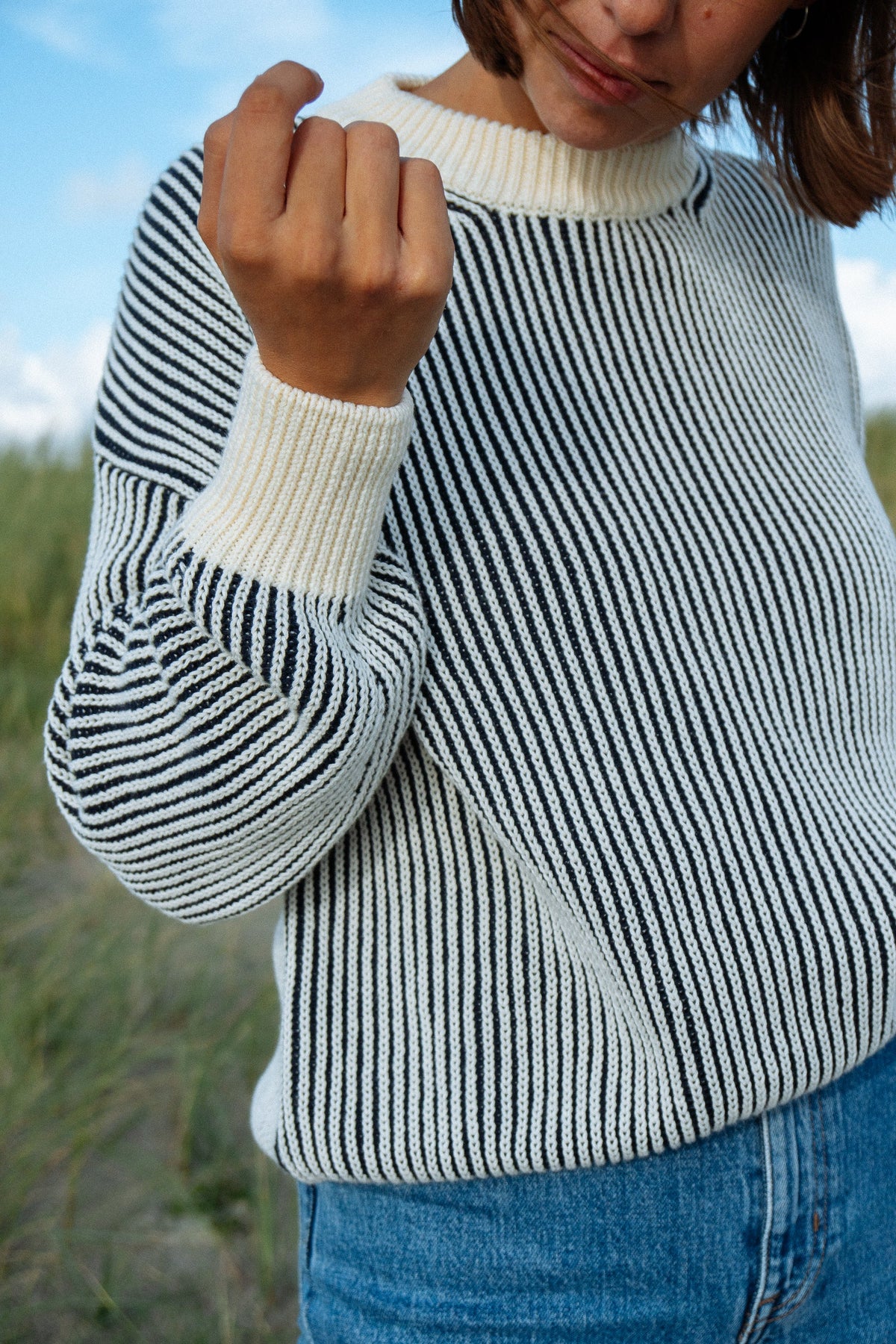 Hella Striped Knit Sweater