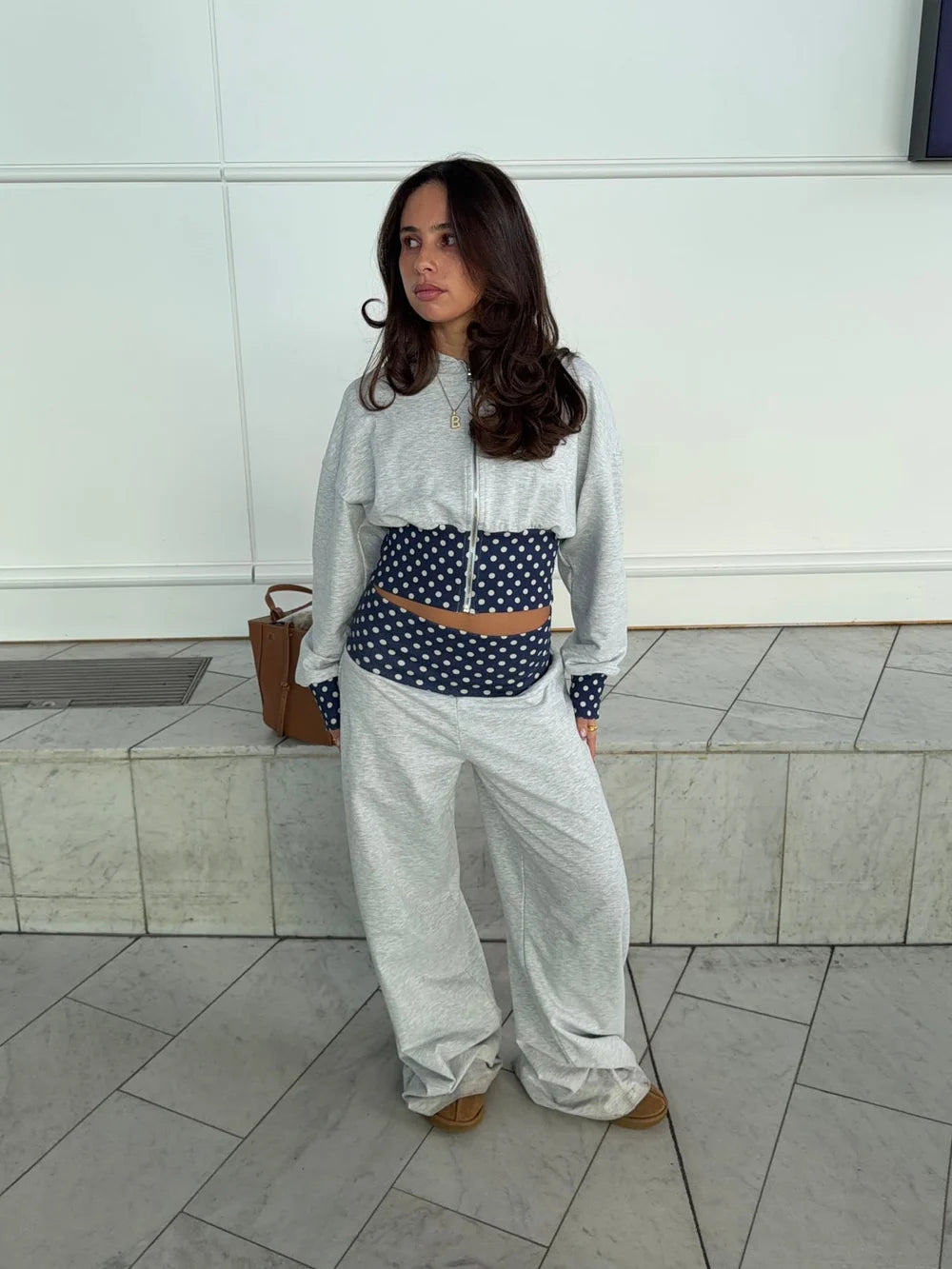 May sweatpants with polka dots