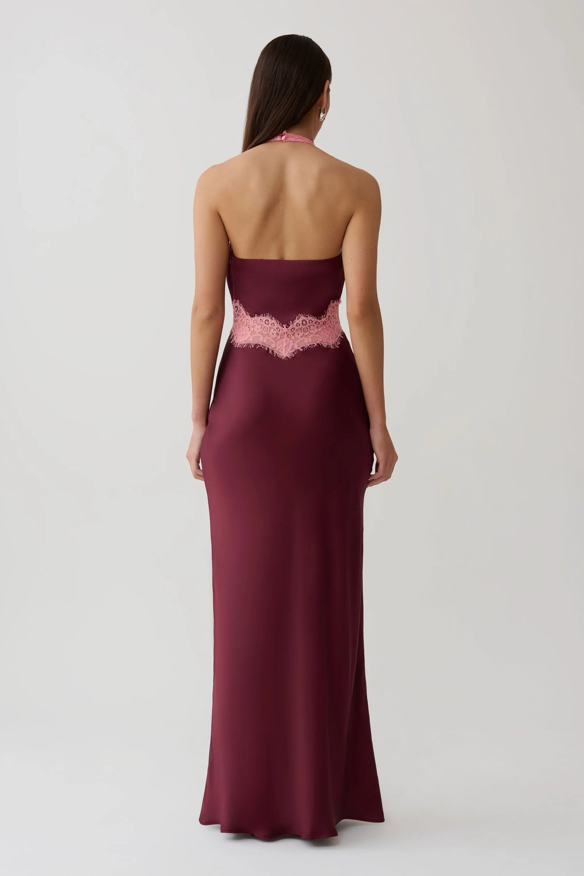 Louise Satin Lace Dress