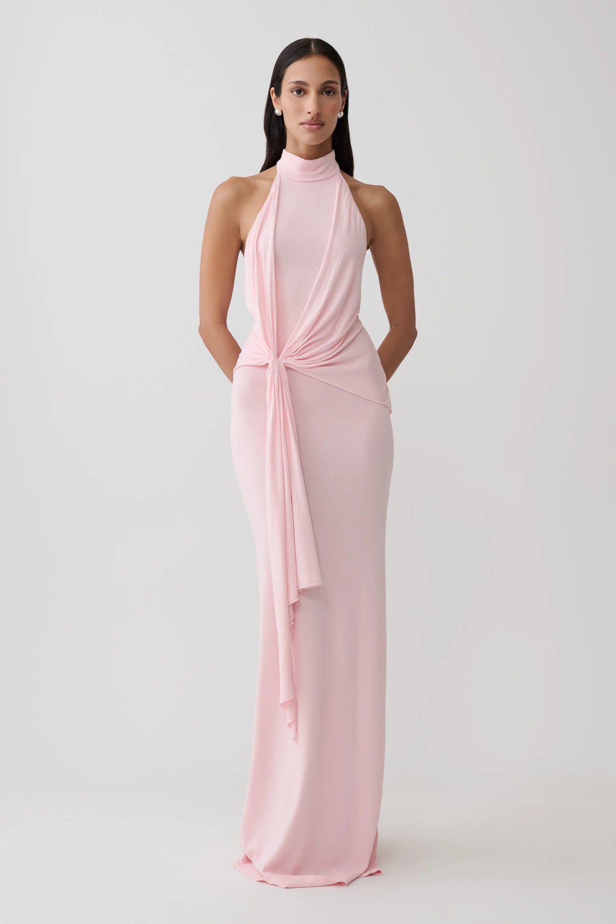 Halter Knit Maxi Dress