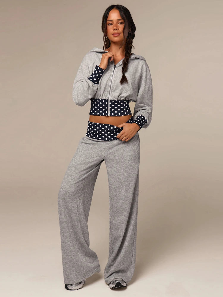 May sweatpants with polka dots