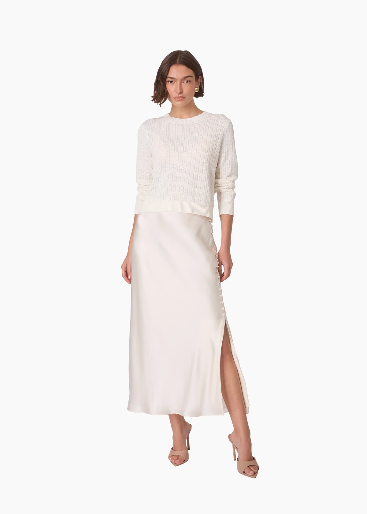 Cropped Sweater Macadamia