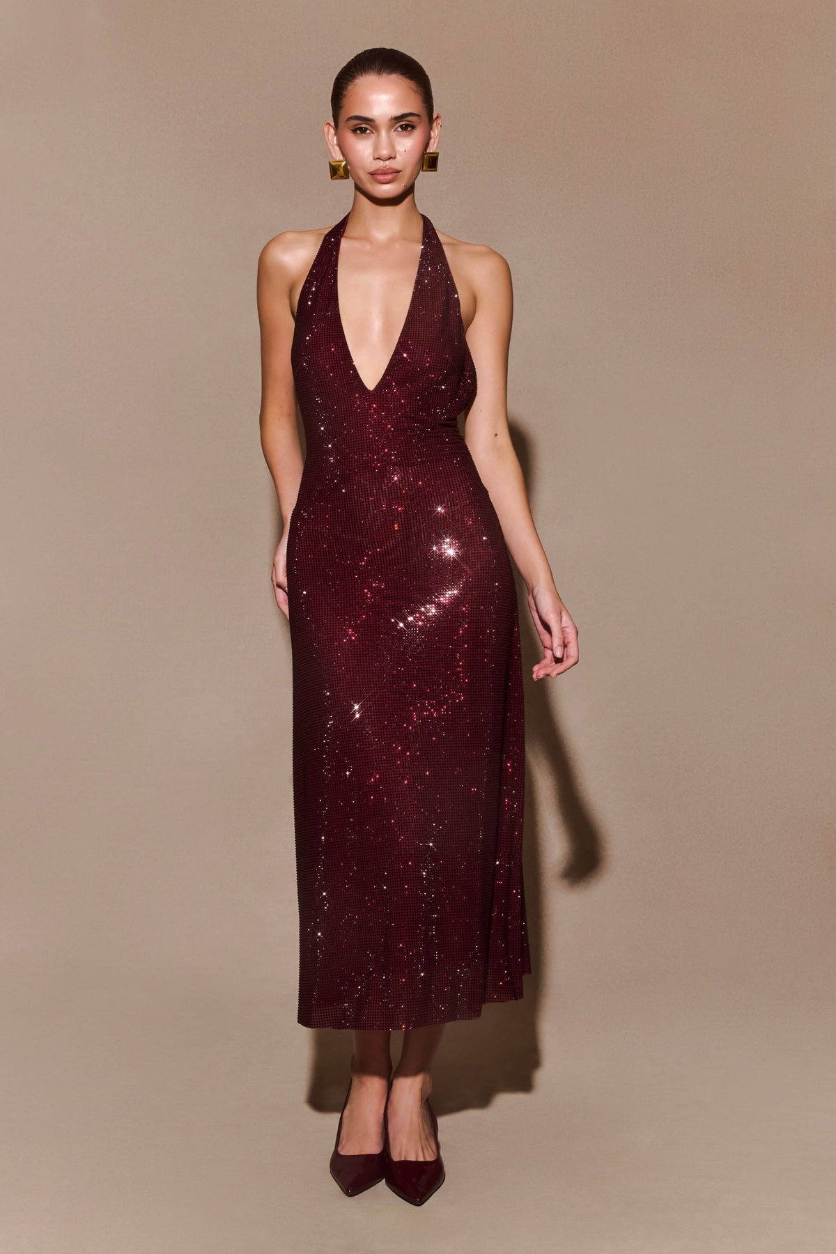 Halter Midi Dress
