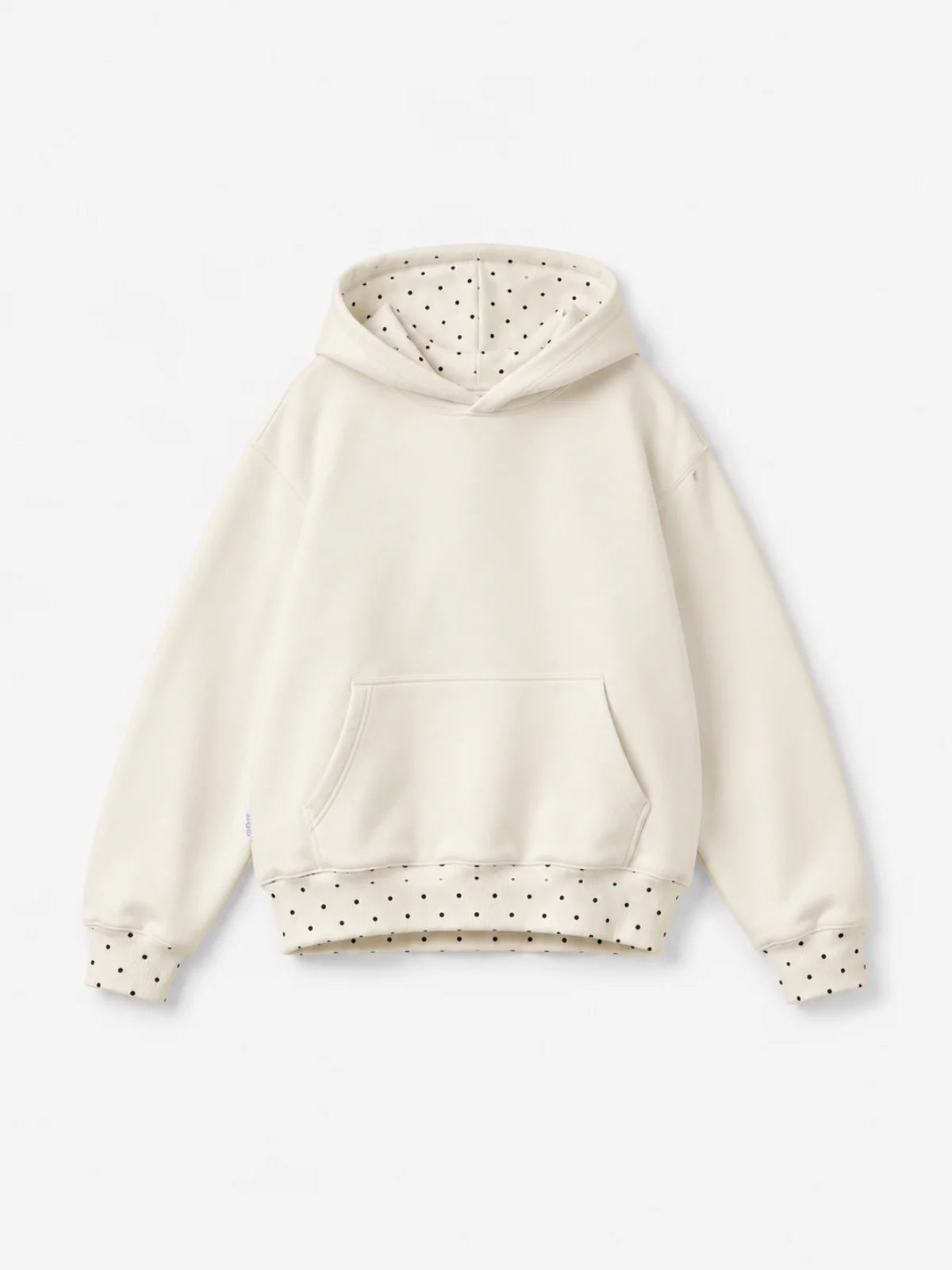 Cozy polka dot cloud hoodie