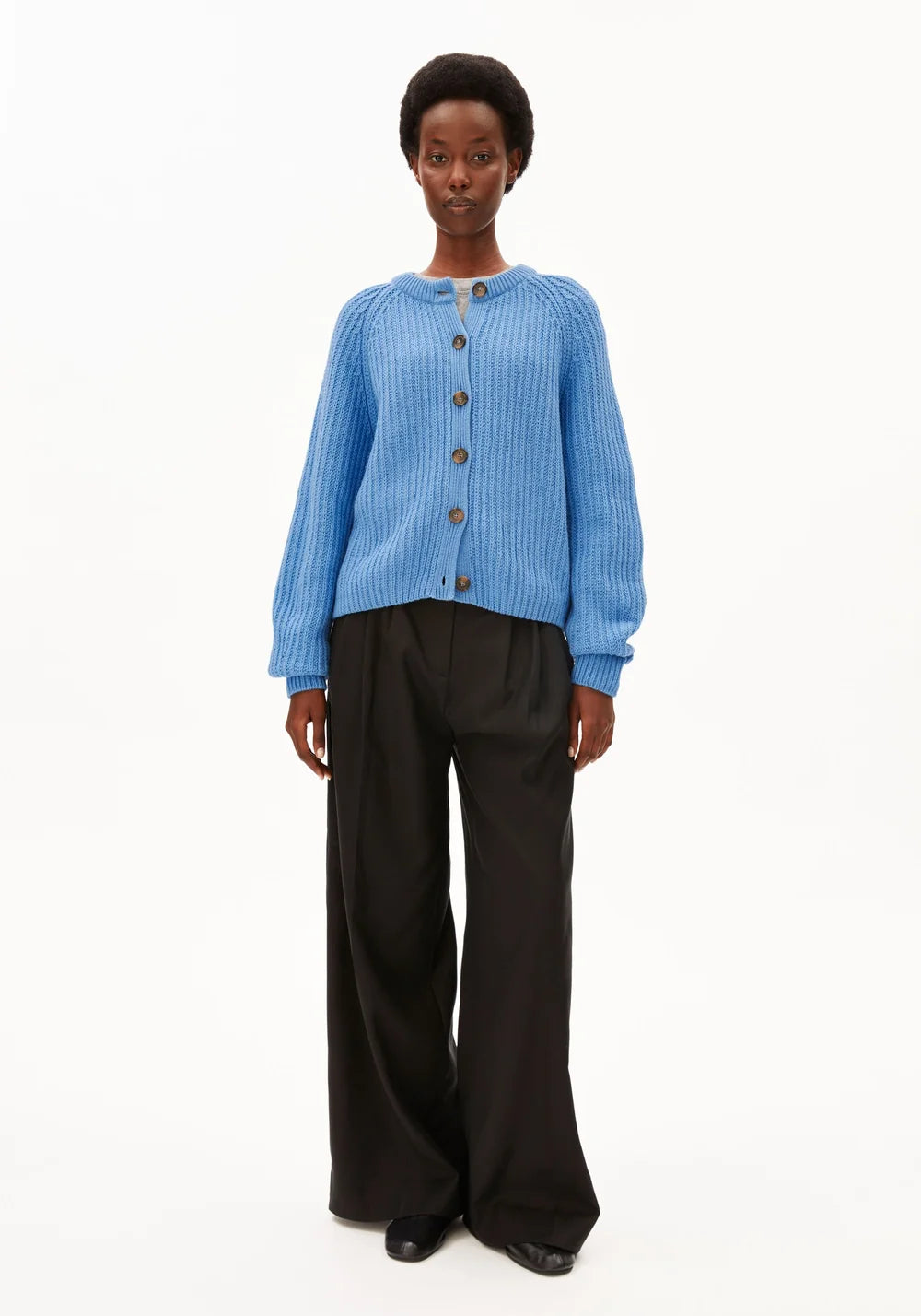 RIB KNIT CARDIGAN