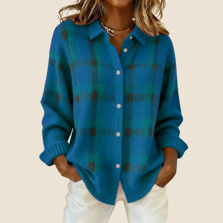 Lumi – Checked cardigan