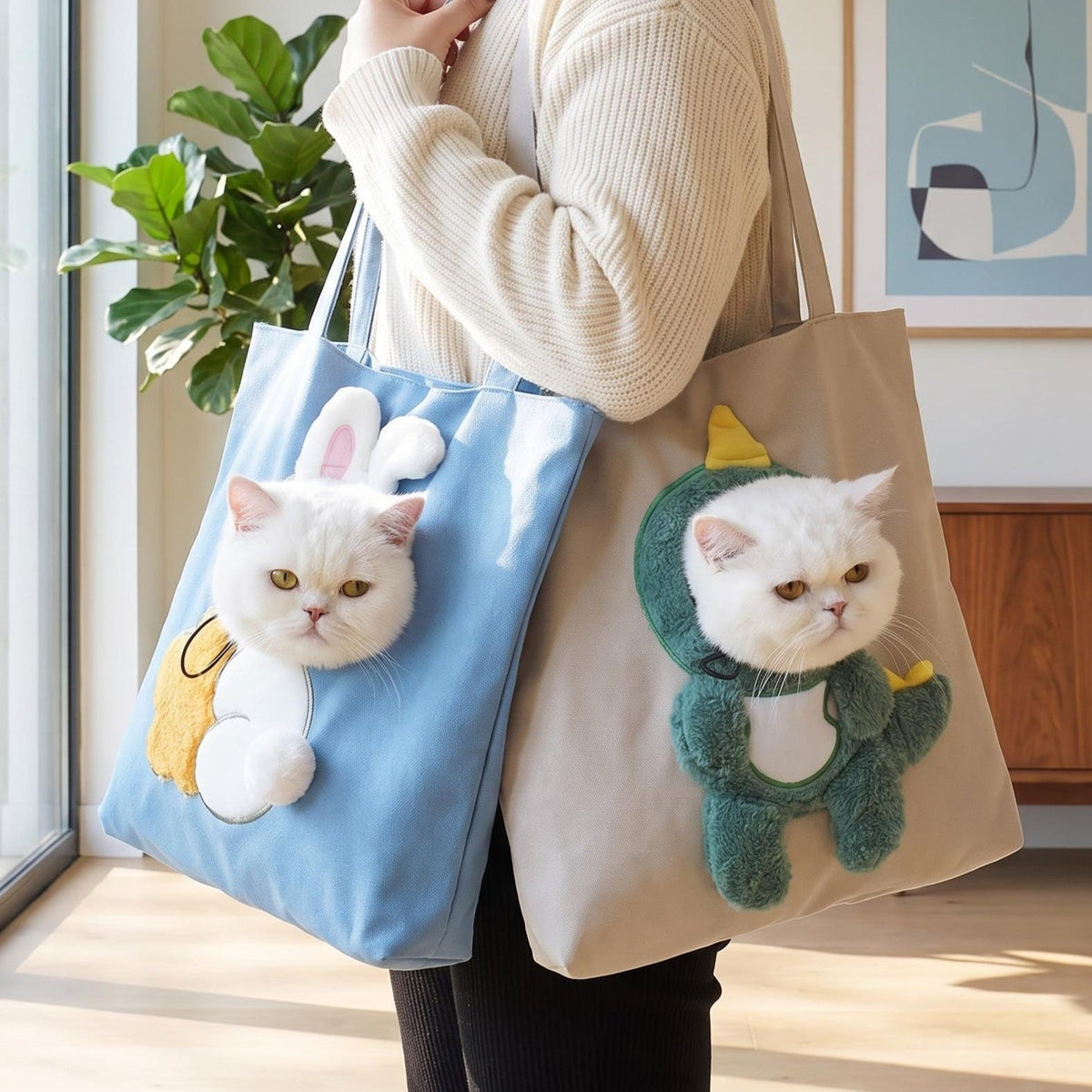 Cute Pet Carrier Tote Bag