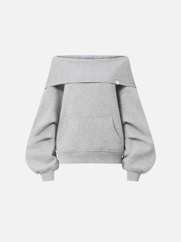 Eden Off-The-Shoulder Pullover Hoodie