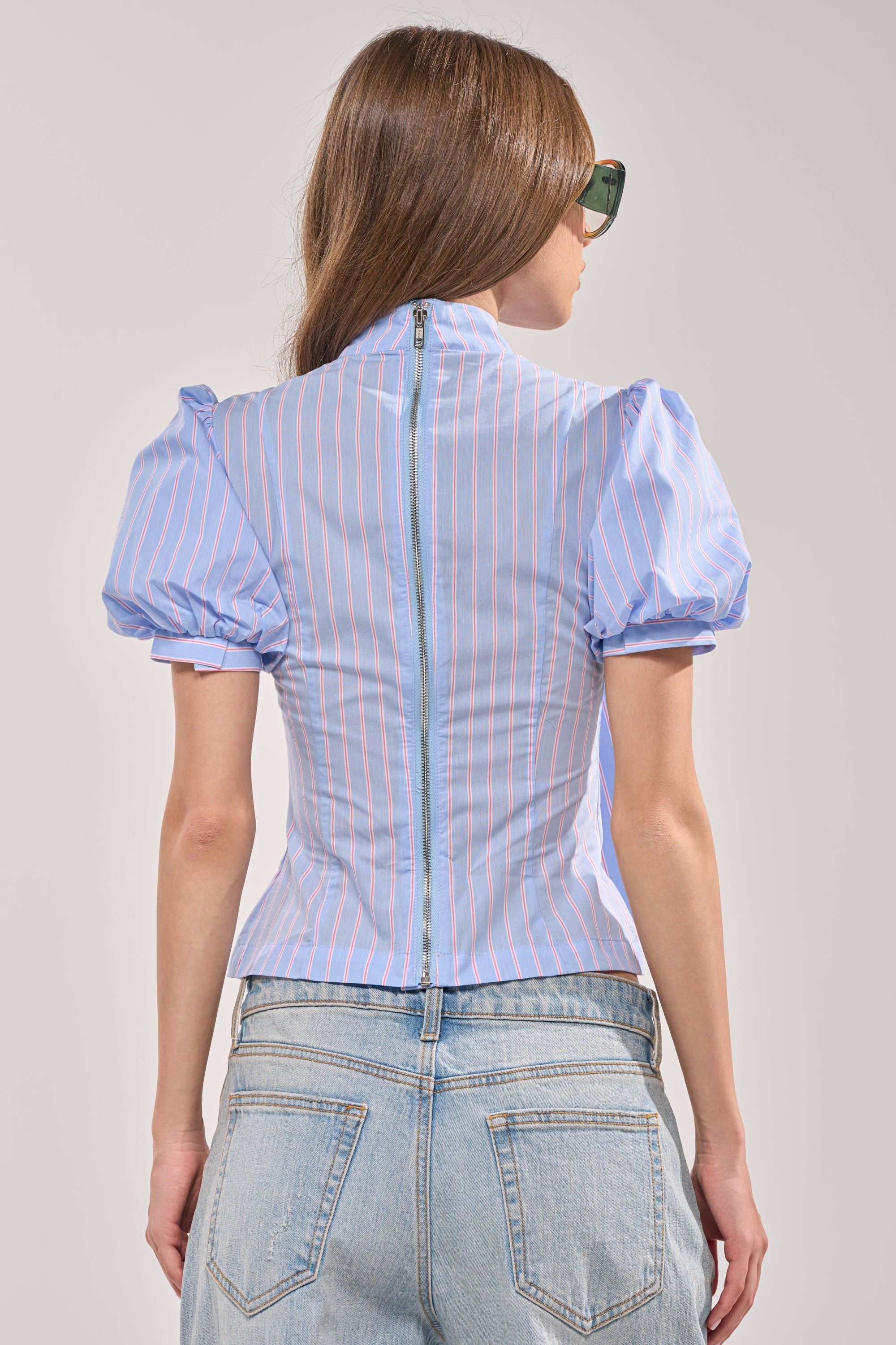 BOW DOWN SHORT SLEEVE BUTTON DOWN