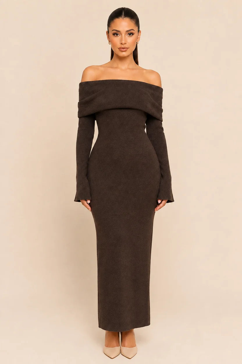 Noéva Off-Shoulder Knit Dress