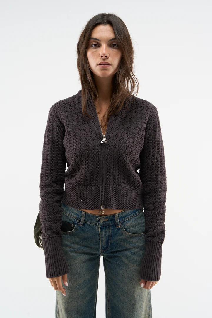 Stormy Brown Zipper
