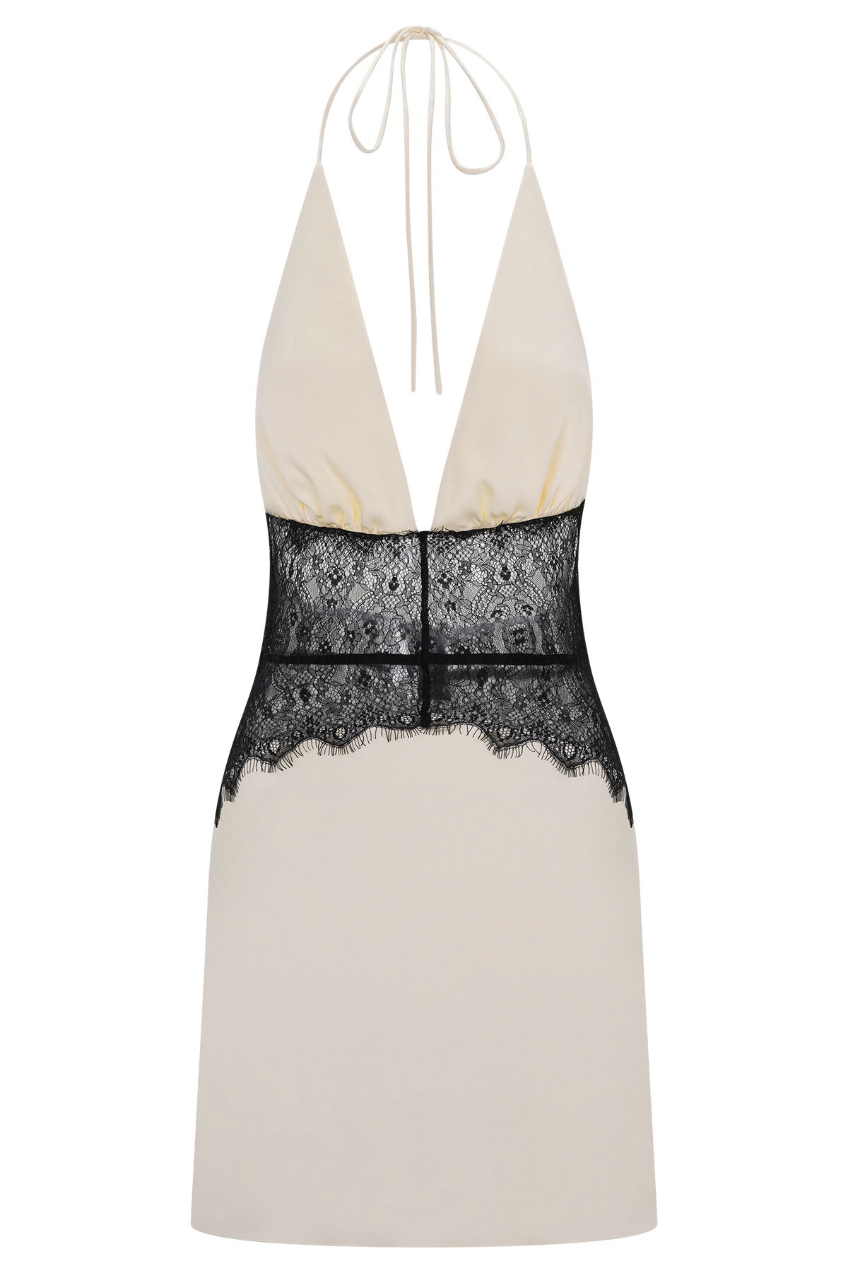 Dinah Lace And Satin Mini Dress