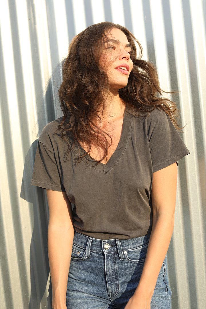 Oversized v-neck tee