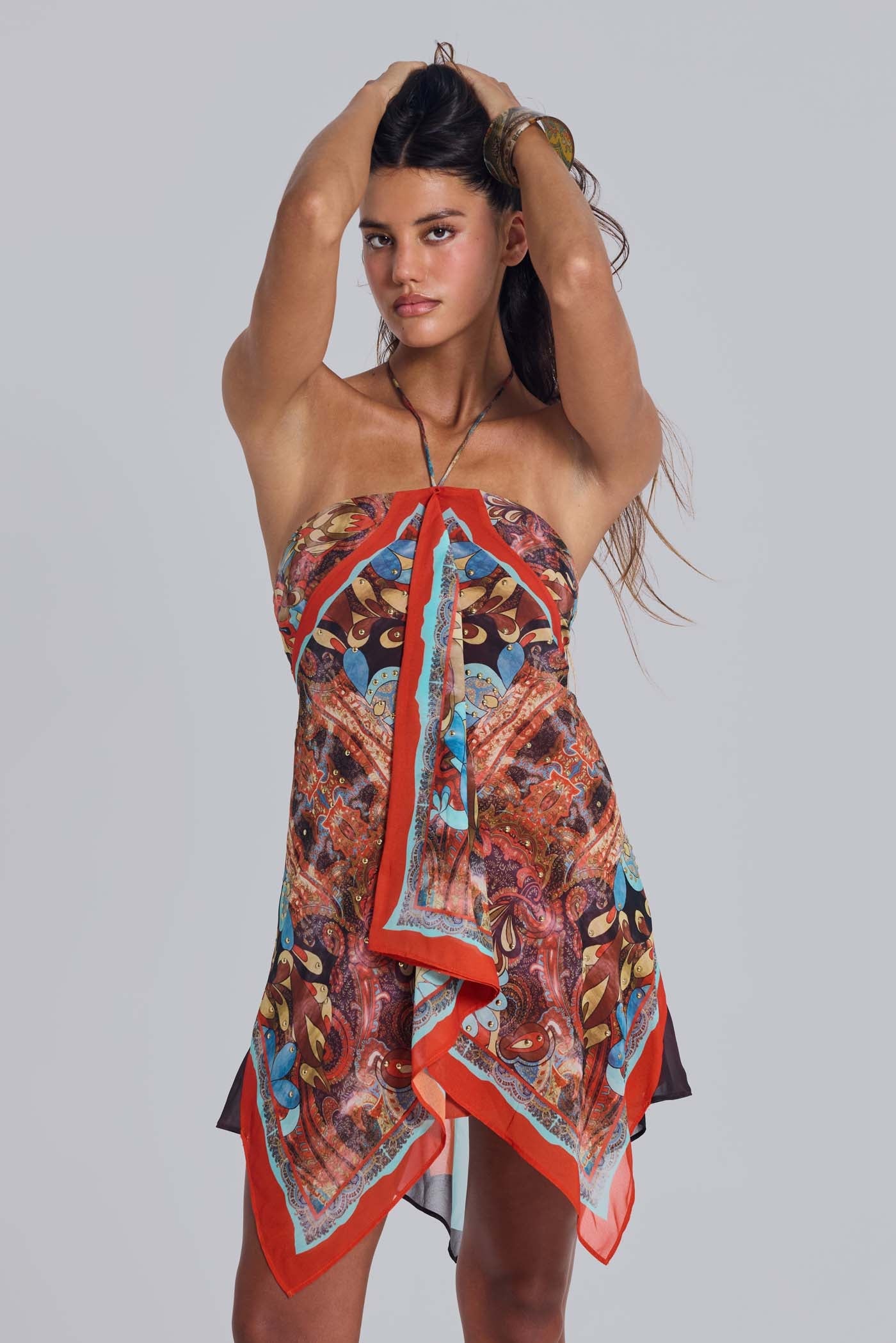 Ixia Chiffon Bandana Scarf Dress