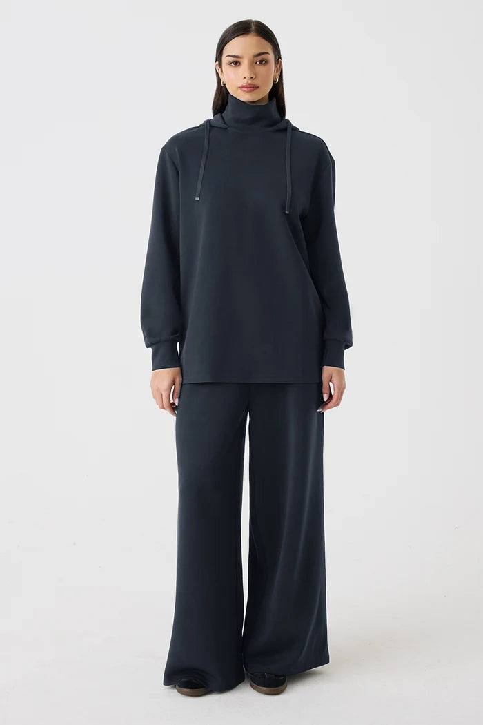 HIGH NECK HOODIE