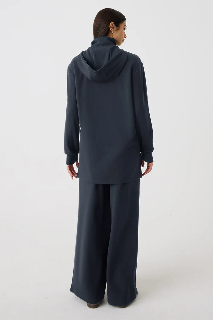 HIGH NECK HOODIE