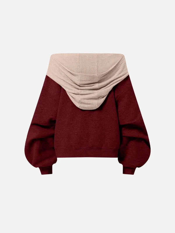 Eden Off-The-Shoulder Pullover Hoodie