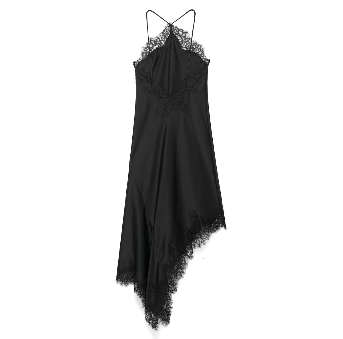Lace Halter Midi Dress