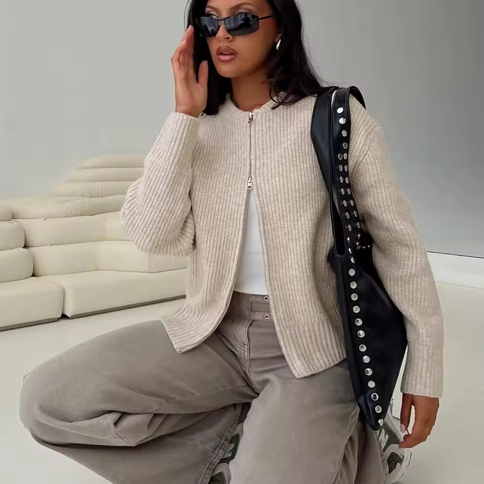 Stormy Brown Zipper